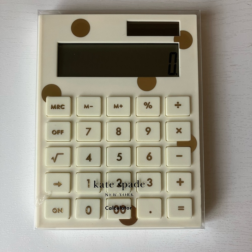Kate Spade Gold Dot Calculator (NWT) - Picture 2 of 10